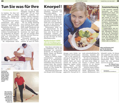 Knochenaufbau, Orthopädie
